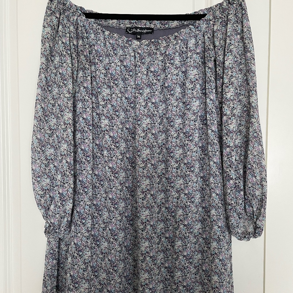 Blue Floral For Love And Lemons Dress - Size Medium